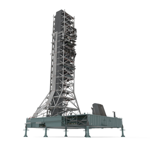 Industrial Launch Tower Platform 3D