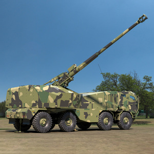 3D Artillery Self Propelled Howitzer in Full Readiness