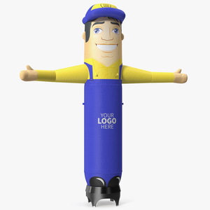 Inflatable Barker Right Hand Animated 3D