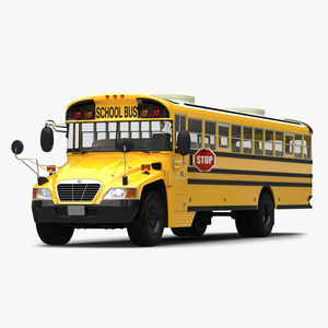 3D School Bus 2 Simple Interior model