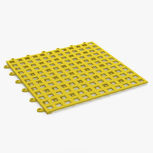 3D model PVC Floor Mat Tile Yellow