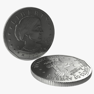 3D US Silver Dollar