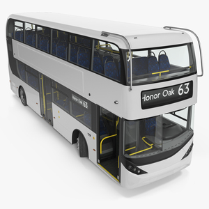 Left Hand Drive Cityliner Rigged 3D