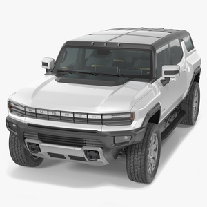 3D GMC Hummer EV SUV White model