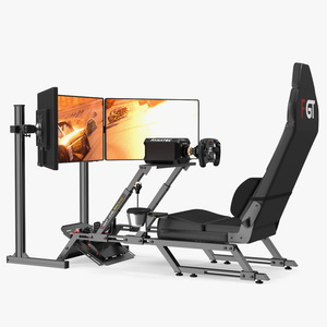 3D F-GT Racing Simulator Rig GT with 3 Screens model