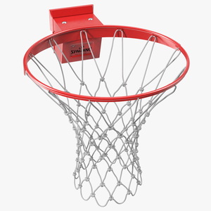 Basketball Hoop and Net Spalding 3D