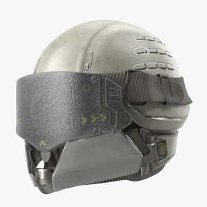 3D model Sci-Fi Battle Helmet