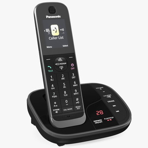 3D Panasonic KX TGJ420E DECT Cordless Phone with Base Station model