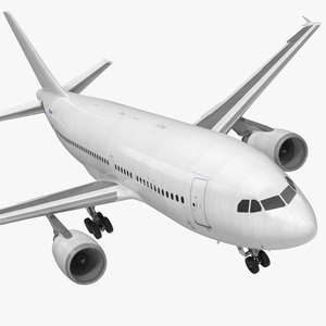 3D model Airbus A310 300 Generic Rigged