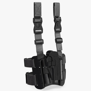 3D Tactical Pistol Thigh Gun Holster model