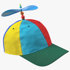 Multi Colored Propeller Cap 3D