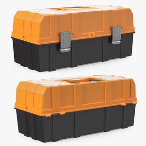 3D model Three Layer Folding Plastic Toolbox