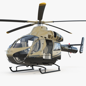 3D Light Private Jet Helicopter MD 902 Explorer Rigged