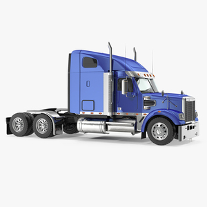 3D Heavy Duty Long Hood Truck