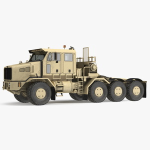 Oshkosh Global HET A1 Transporter Desert Camo Rigged 3D