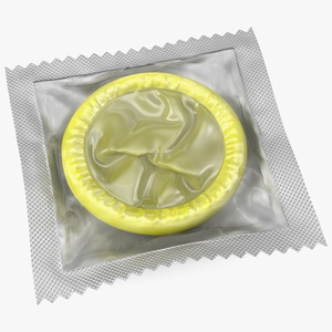 3D Condom Transparent Package