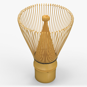 3D Bamboo Matcha Tea Whisk model