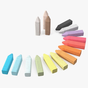Crayola Chalk Set 16 Colors 3D