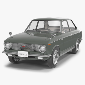 Toyota Corolla E10 1966 Simple Interior Gray 3D model