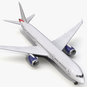 3D Boeing 787 9 Dreamliner Generic