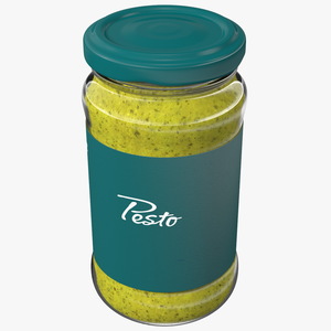 Pesto Sauce Pot 6oz 3D model