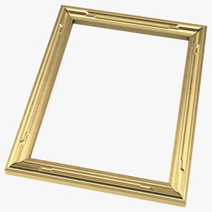 3D Gold Picture Frame model