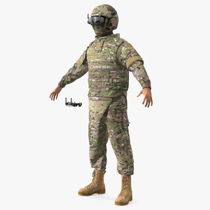 3D FPV Drone Military Operator Fur