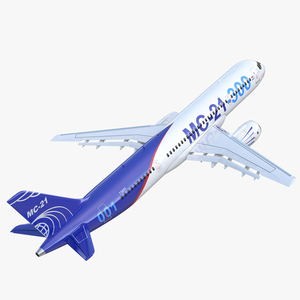 3D Russian Airliner MC 21 300 Rigged model