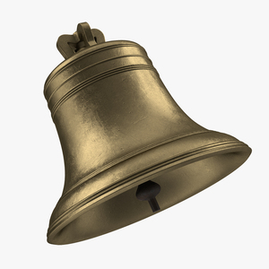 Antique Bronze Bell 3D model