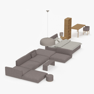 3D model Modern Furniture Set