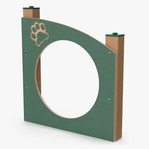 3D Dog Training Park Ring Standing