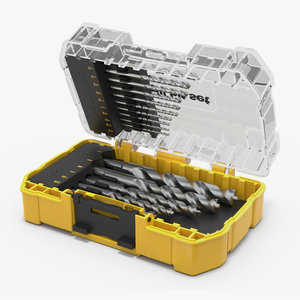 3D model HSS Drill Bit Set with Storage Case