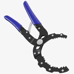 Oil Filter Pliers Rigged 3D model