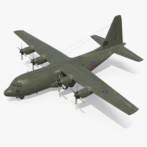 3D Lockheed Martin Hercules C130K Royal Air Force