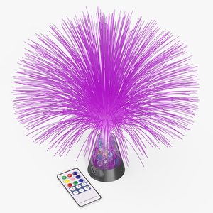 3D model Table LED Lamp Fiber Optic with Remote Violet