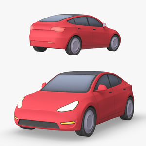 Stylized Tesla Model Y 3D