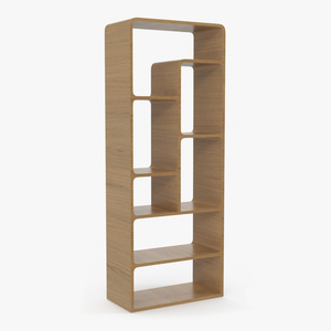 3D Designer Bookshelf Furniture model