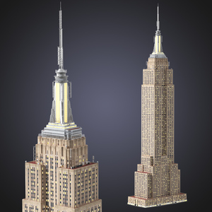 Empire State Building Night Glow 3D