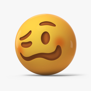 3D Emoji Woozy Face