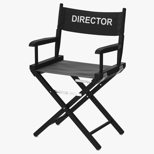 3D model Director Chair Black