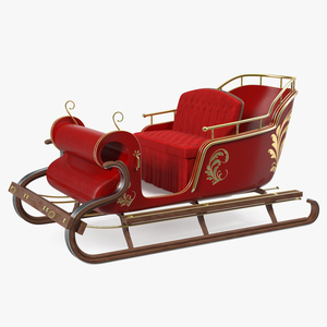 Santa Sleigh 3D