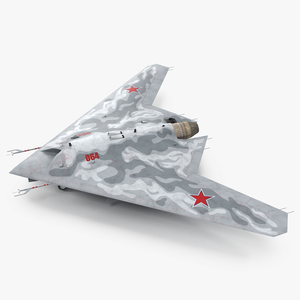 3D model Russian Heavy Strike Unmanned Bomber S-70 Okhotnik