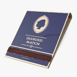 3D model MatchBook Vintage Cover Closed