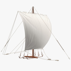 3D Longship Sail model