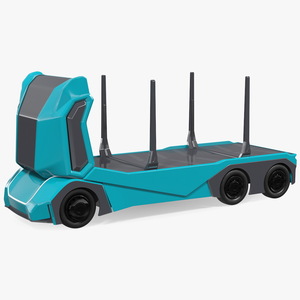 3D Autonomous Electric Logging Truck model