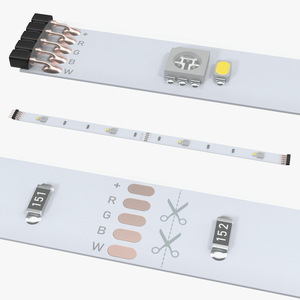 3D model 3M Flexible 20cm LED Strip Bar