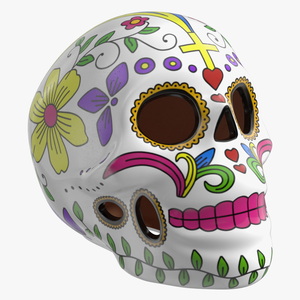 3D Calavera Cielo Alegre