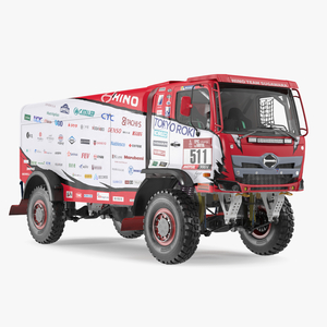 Hino Motors Dakar Rally Truck 3D model