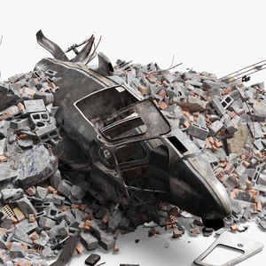 Helicopter Debris 3D