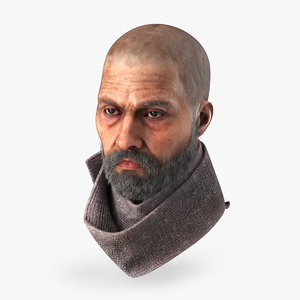 3D model Head of Homeless Man